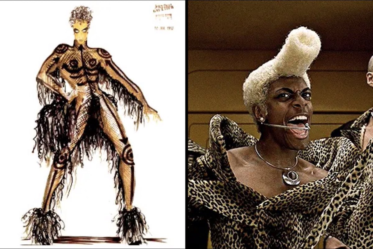 Jean Paul Gaultier’s Original Sketches for the Fifth Element Costumes (1997)