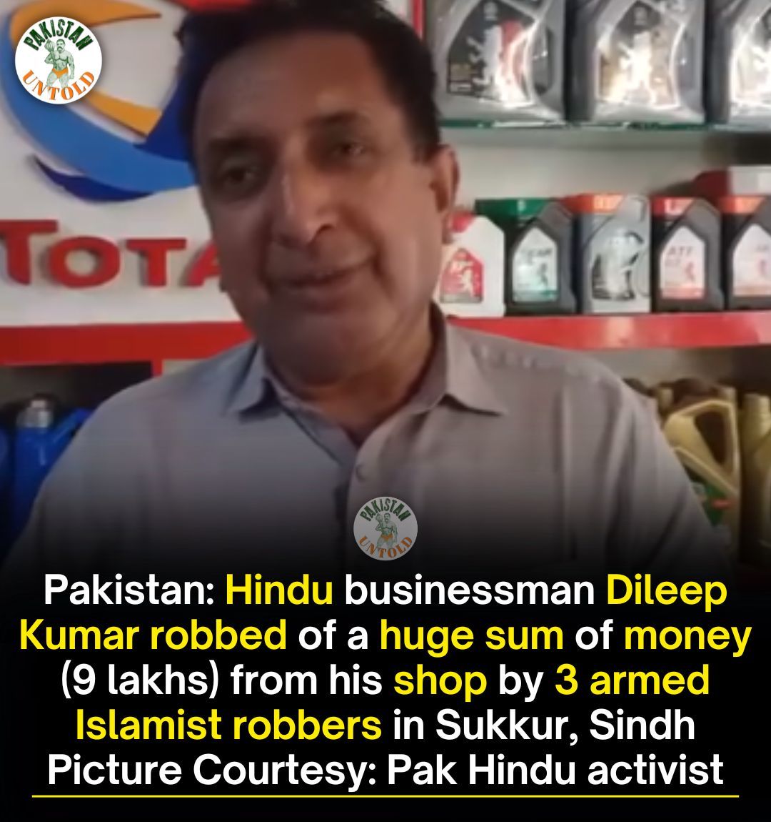 Pakistani Hindu businessman robbed by Islamists of his hard-earned money. Jizya collection from Hindus intensifies in a bankrupt Islamic republic.