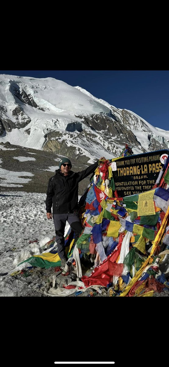 My sons friend from school days ( & best man at my son’s wedding). Just climbed Mt Annapurna ( 10th highest mountain in the world ). Supposed to be harder than Everest. 72 have died climbing it #owlsofnite