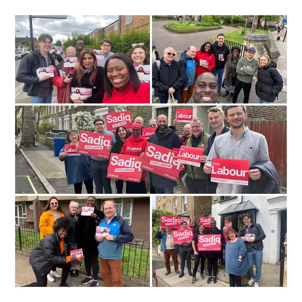 Great campaign effort from @PeckhamLabour @SouthwarkLabour yesterday. Lots of brilliant conversations on the doorstep and strong support for @SadiqKhan @LabourMarina across Peckham. Thank you to everyone that came out to help. 11 days to go! Final push 👏🏾👏🏾