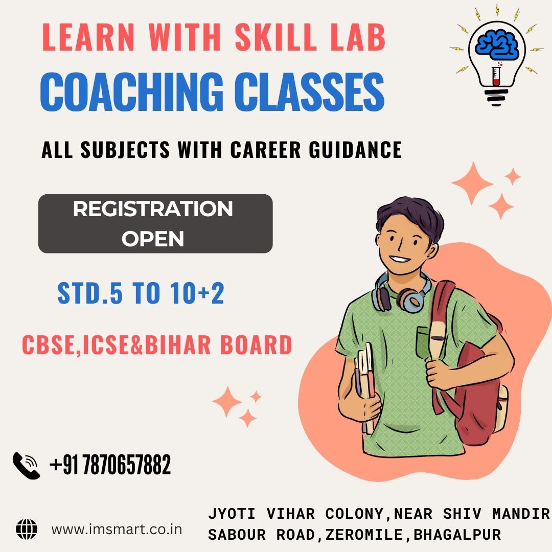 IMSmartEdu's tweet photo. "Join Skill Lab Coaching Classes in Bhagalpur! Registration Now Open 📚"

#SkillLabBhagalpur

#CoachingClasses

#LearnWithUs

#RegistrationOpen

#BoostYourSkills

#BhagalpurEducation https://t.co/KhkghjkxpE