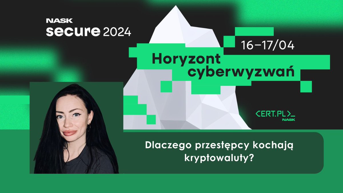 This week I was speaking at Secure conference in Warsaw. The topic was 'Why do criminals 🩷 cryptocurrencies?' I will attend in more conferences this year so follow me to be up to date and hopefully see you at one of conference! #SECURE2024 #cryptocurrency #Bitcoin #BTC