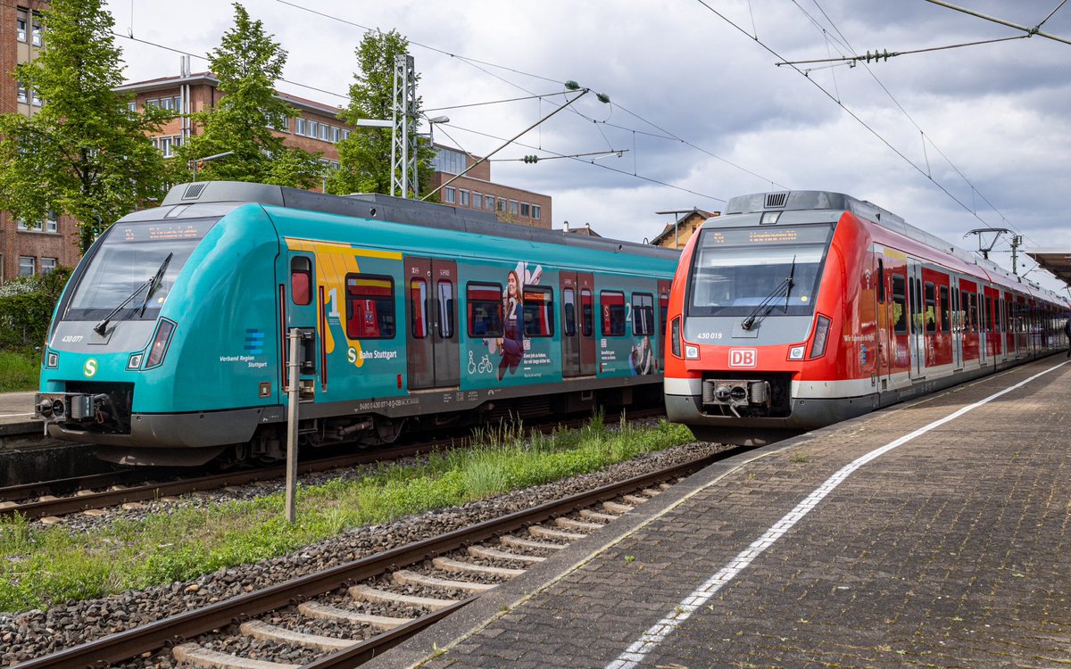 430 meets Kornwestheim! ;D
S4 nach Marbach und S5 nach Schwabstraße @SBahn_Stuttgart