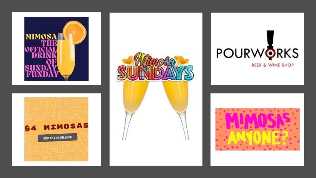 Sunday Funday at Pourworks!! On Sundays we drink Mimosas! $4 Mimosas every Sunday at Pourworks!  Stop by Pourworks and enjoy your favorite Craft Beer, Wine, or a $4 Mimosas!!! pourworks #sunday #sundayfunday #mimosas #craftbeerlover #craftbeers #cider #wine #supportsmallbusiness