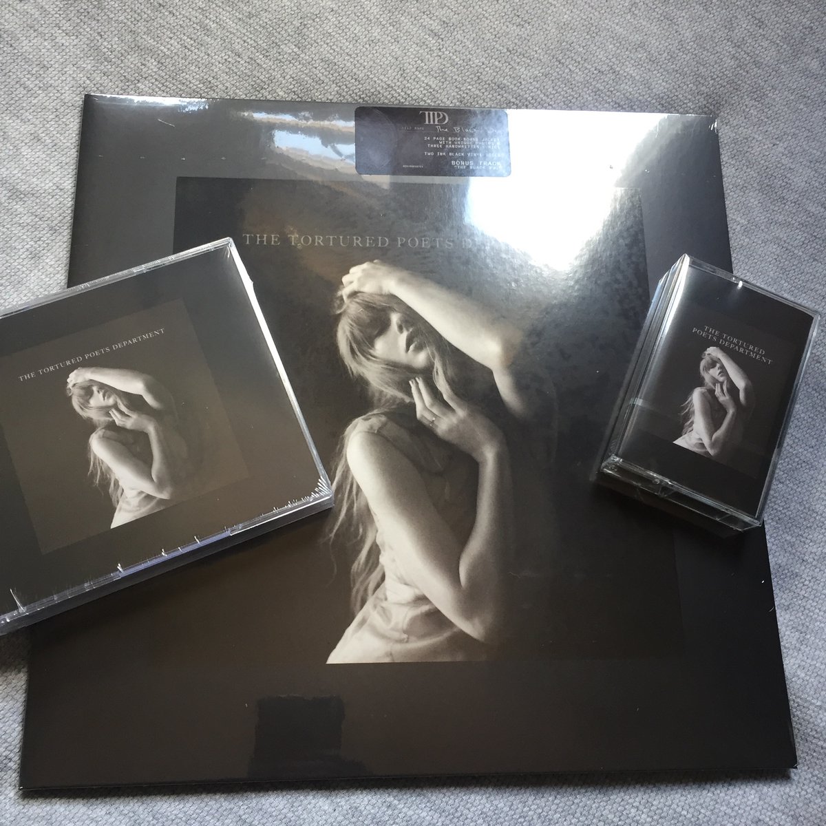 Sunday delivery, The Tortured Poets Department (The Black Dog) Ink Black Vinyl, Deluxe CD & Cassette #TaylorSwift #TTPD #TSTTPD #TheTorturedPoetsDepartment #Vinyl #VinylCollection #CompactDisc #CompactDiscCollection #Cassette #CassetteCollection @taylorswift13