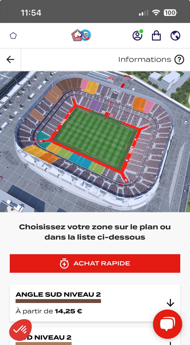 ALuzog's tweet photo. @AuStadeLillois Bonjour j’ai 1 place en invitation pour les personnes intéressées ? https://t.co/lQcwujwlyB