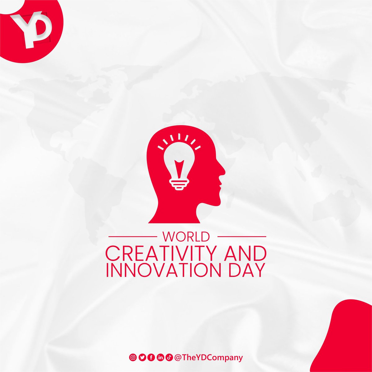 In a world of possibilities, creativity and innovation is our compass. Happy World Creativity & Innovation Day!

#YDCompany #CreativityDay #InnovationDay #PRCompany