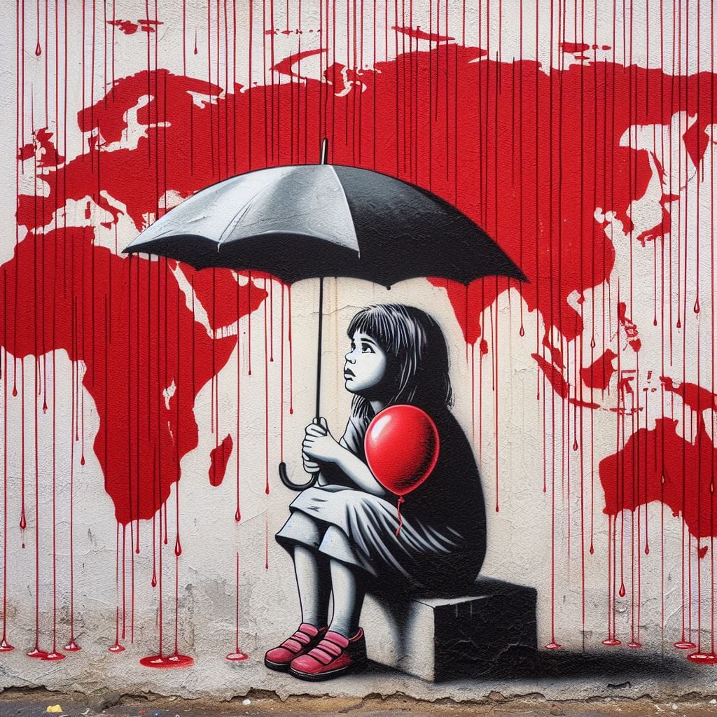 The state of #worldpeace #peace attributed to #Banksy