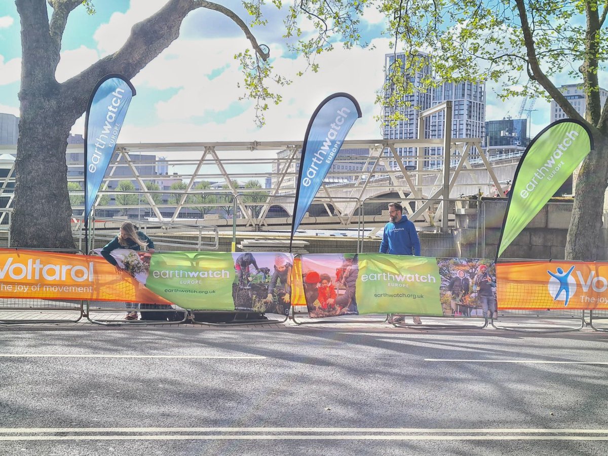 Good luck to all our brilliant #LondonMarathon2024 runners today. We're here to cheer you on! Show your support for the runners here: earthwatch.org.uk/london-maratho…