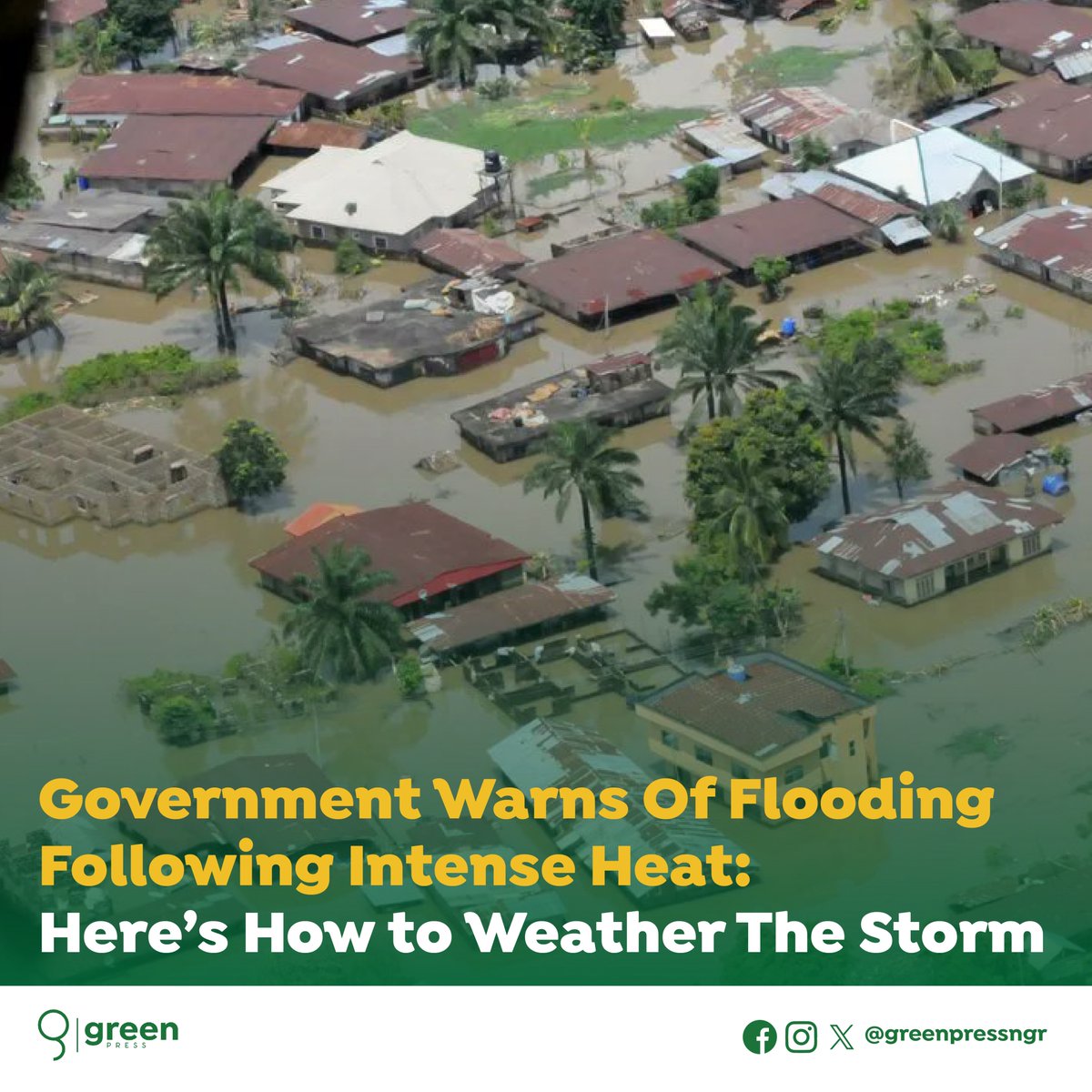 Government Warns of Flooding Following Intense Heat: Here's How to Weather the Storm The prospect of millions of Nigerians waking up to find their familiar streets transformed into raging rivers overnight is a daunting reality, as forecasts predict high chances of flooding
