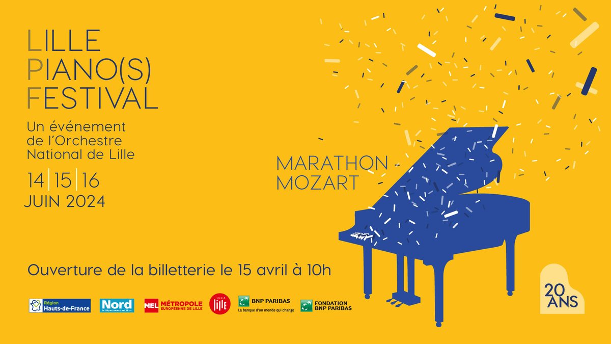 #IdeeDeSortie 🎶 | Du 14 au 16 juin 2024 durant le Lille Piano(s) Festival, écoutez un 'Marathon Mozart' ! Pianistes et graffeurs s’allient à @onlille pour célébrer la musique dans sa diversité. #OlympiadeCulturelle #CultureetSport
👉 lillepianosfestival.fr/2023/
 @Paris2024