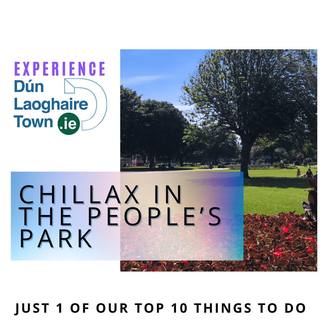 If you love parks, you'll find #dunlaoghaire's People's Park pretty amazing! Fountains, playgrounds, and tea-rooms are waiting for you. See the top 10 things to do in our town 👉 bit.ly/3ZM2OnS Supported by @bankofireland & @dlrcc #buylocal