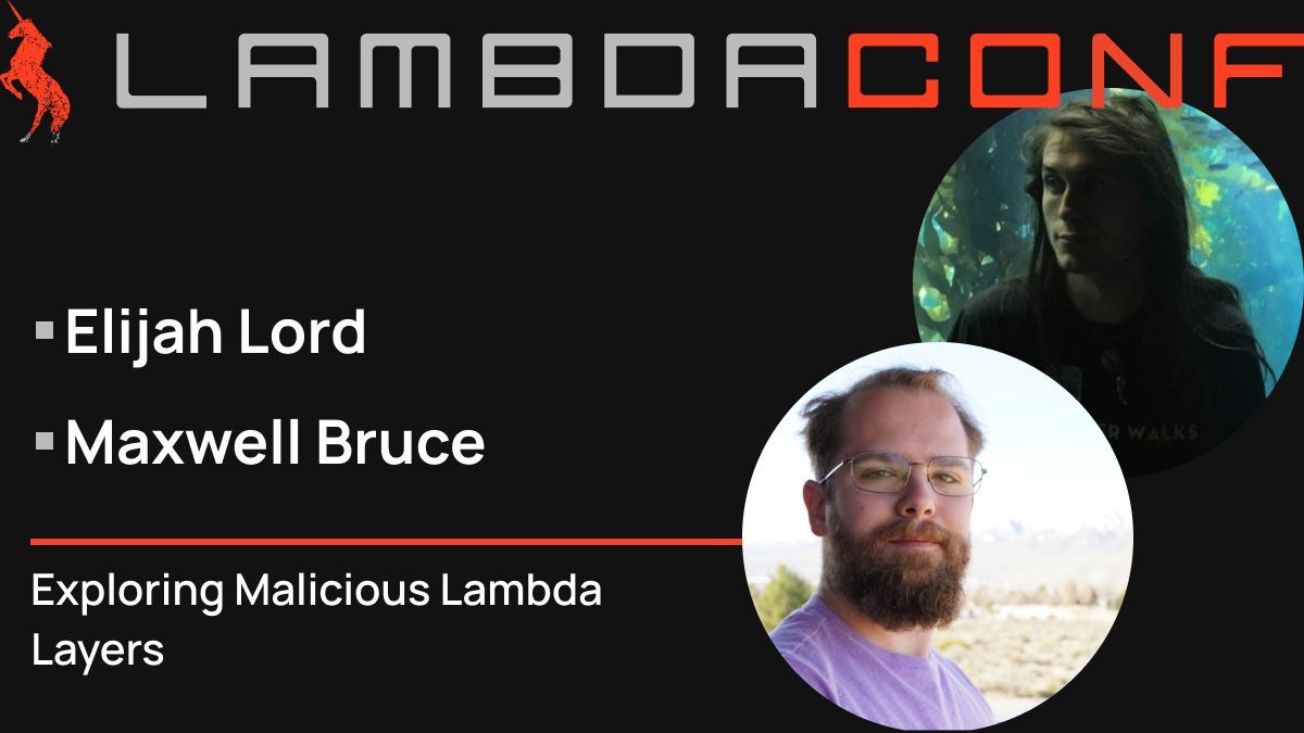 Join us at #LambdaConf2024 for a groundbreaking talk by @0rphon & Maxwell Bruce. 

Uncover critical vulnerabilities in #AWSLambda's Layer plugin system, learn mitigation strategies, and explore security best practices.

Join us: buff.ly/3wbaG7U