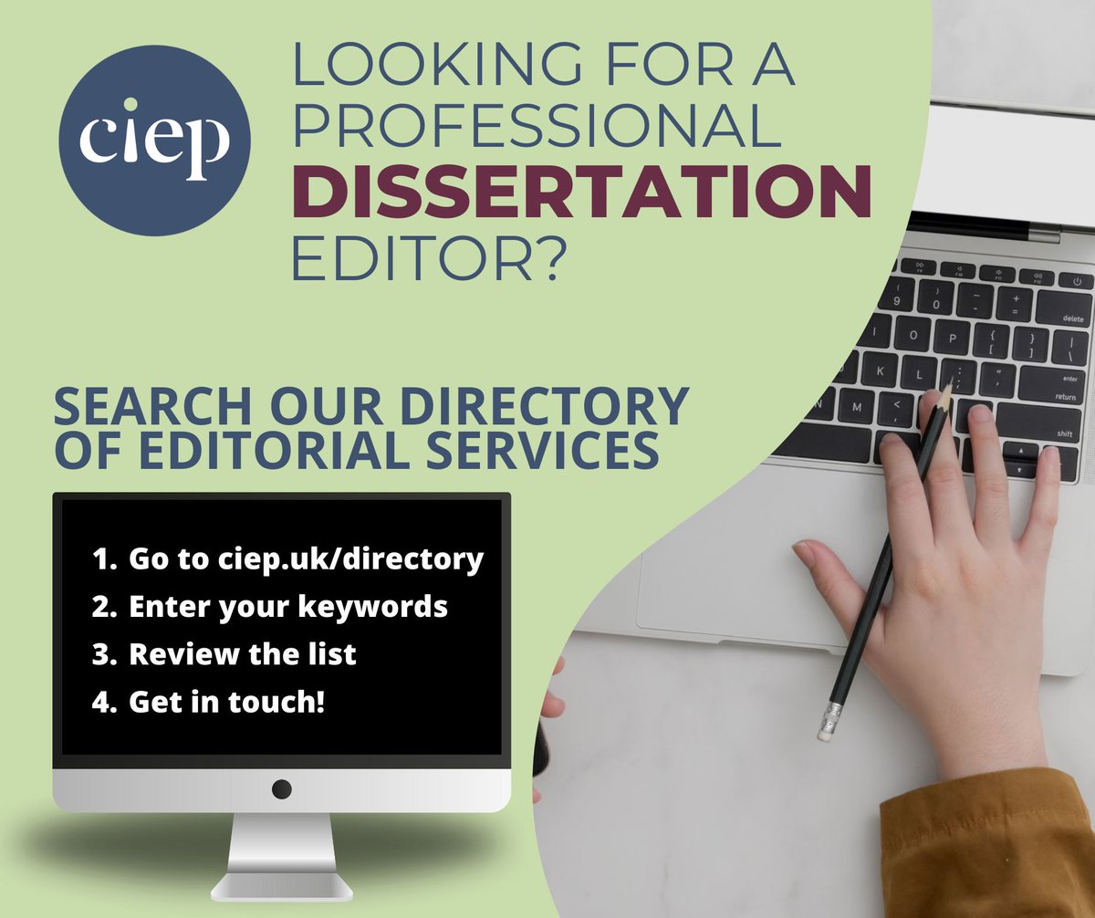 In need of a reliable dissertation editor? Search our Directory of Editorial Services for editors with qualifications, experience and specialisation. 🔍 Search here 👉 👉 👉 bit.ly/49YgSyY #FindAnEditor #CIEPDirectory #Editors #Dissertation #Dissertations