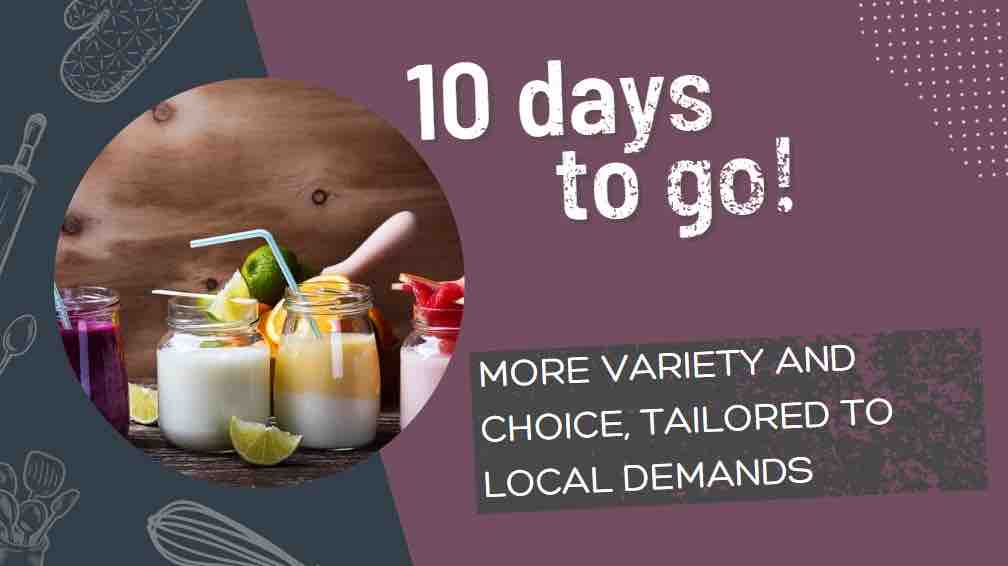 Just 10 days until the launch of the new dining offer! 🍽️ You can look forward to refreshed menus that offer a wider variety of dishes and accompaniments to better reflect different tastes, preferences and dietary requirements.