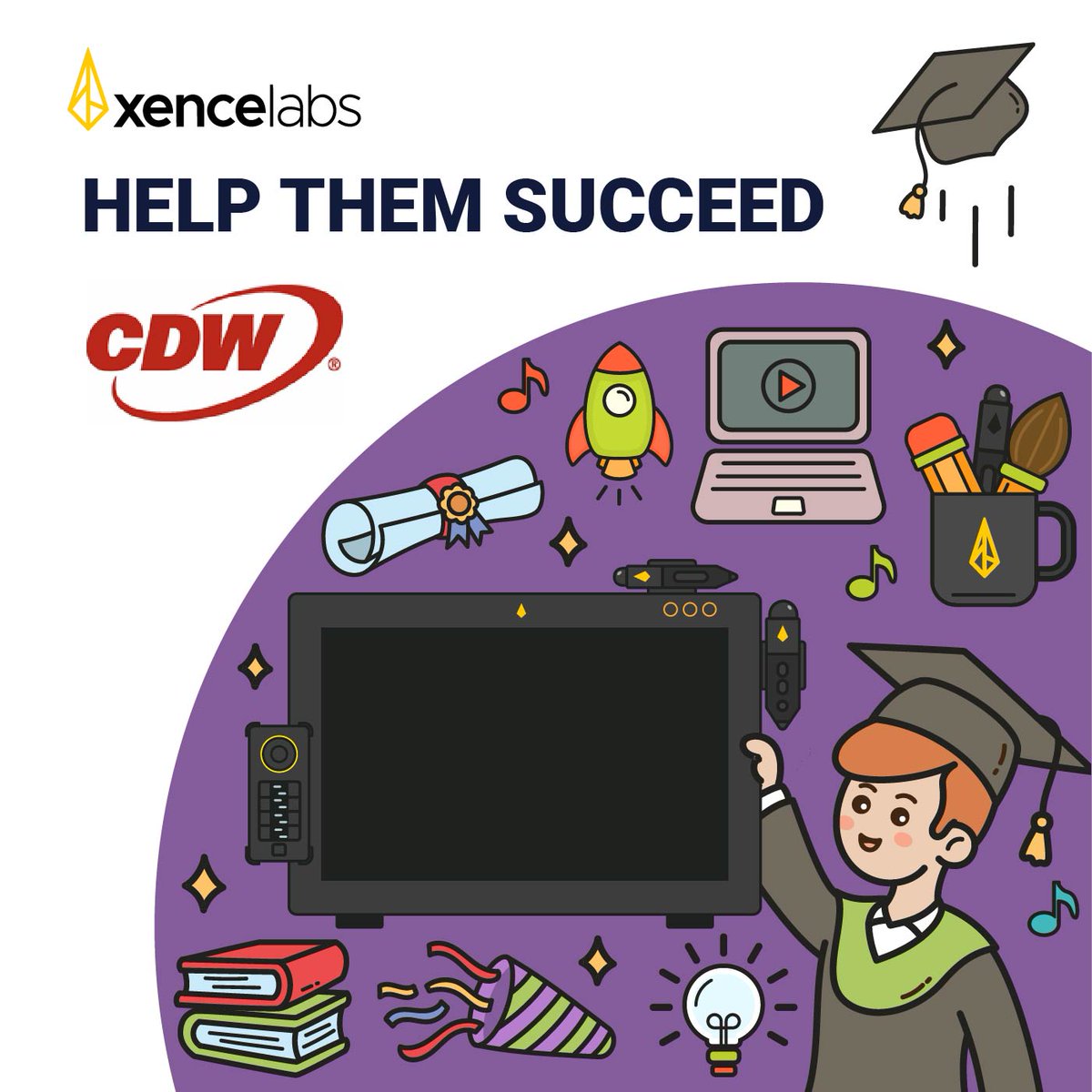 Helping your graduate reach their full potential in digital art and design starts with the gift of technology. #Xencelabs #PenDisplay24 is the ideal gift for the newly graduated digital #contentcreator in your life. Find us at #CDW! ow.ly/28UN50RiuhM