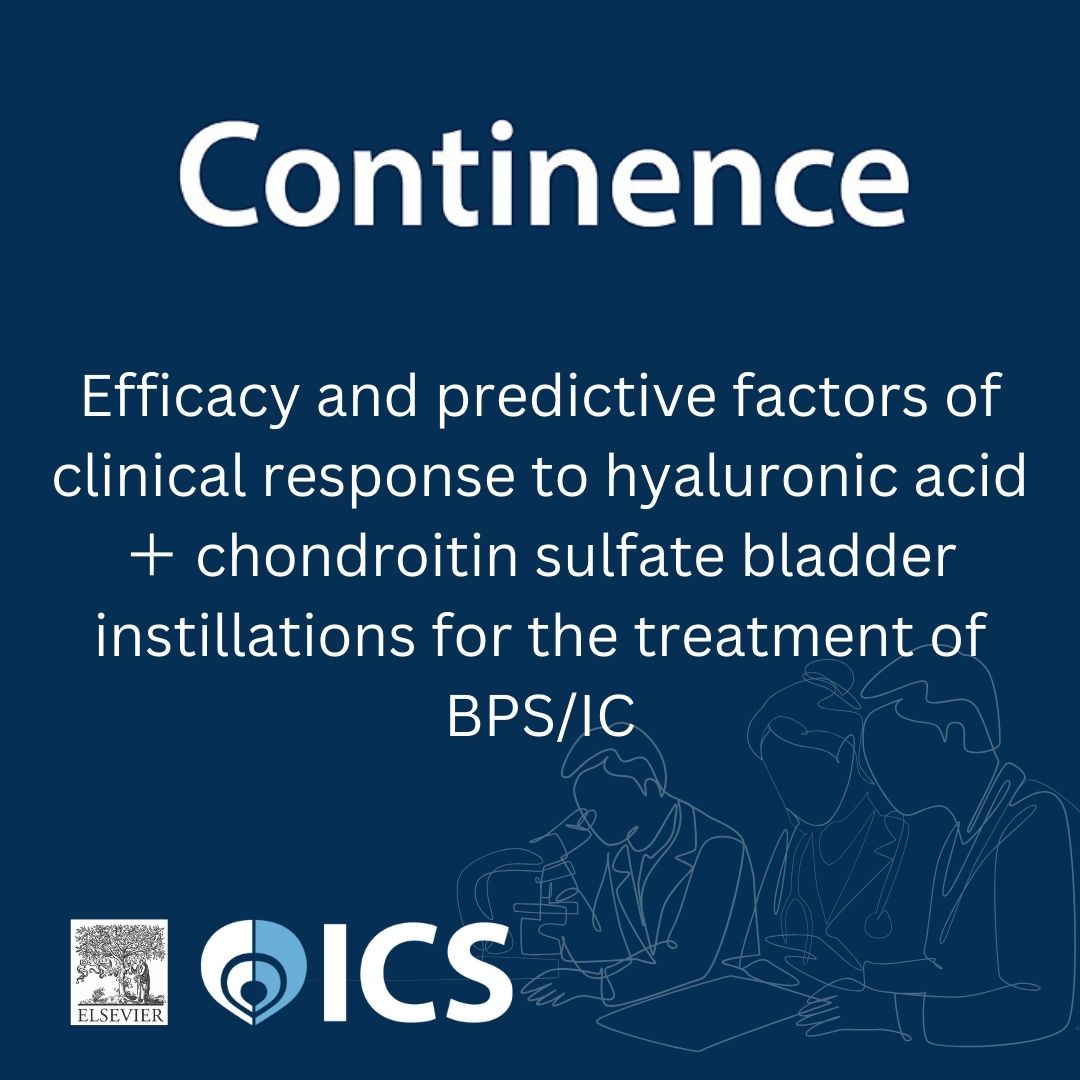 📖New article in Continence The study assesses the efficacy of intravesical hyaluronic acid and chondroitin sulfate (HACS) instillations in treating patients with #BladderPainSyndrome/ #InterstitialCystitis Read the article here: doi.org/10.1016/j.cont…
