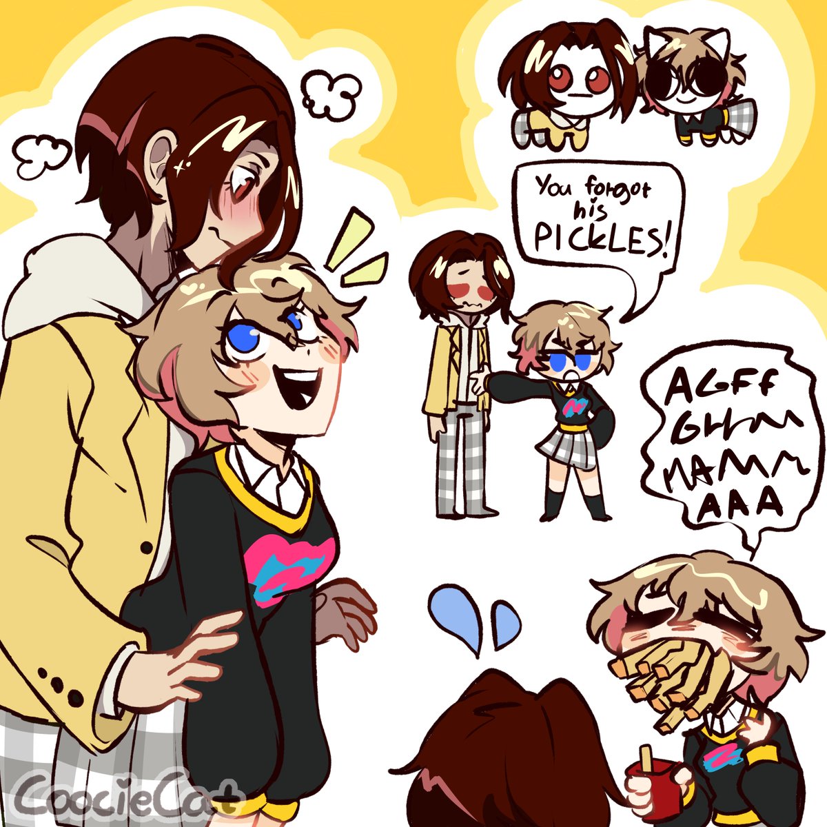 [#Persona5X]
Wonder likes his personal space
Motoha also likes Wonder's personal space
