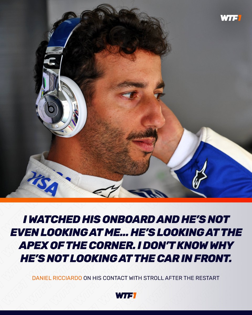 Daniel Ricciardo on THAT collision with Stroll 👀