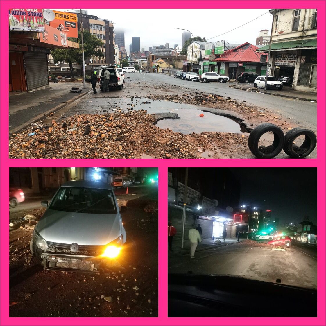 Abramjee's tweet image. Commissioner Street, JHB CBD.

@CityofJoburgZA