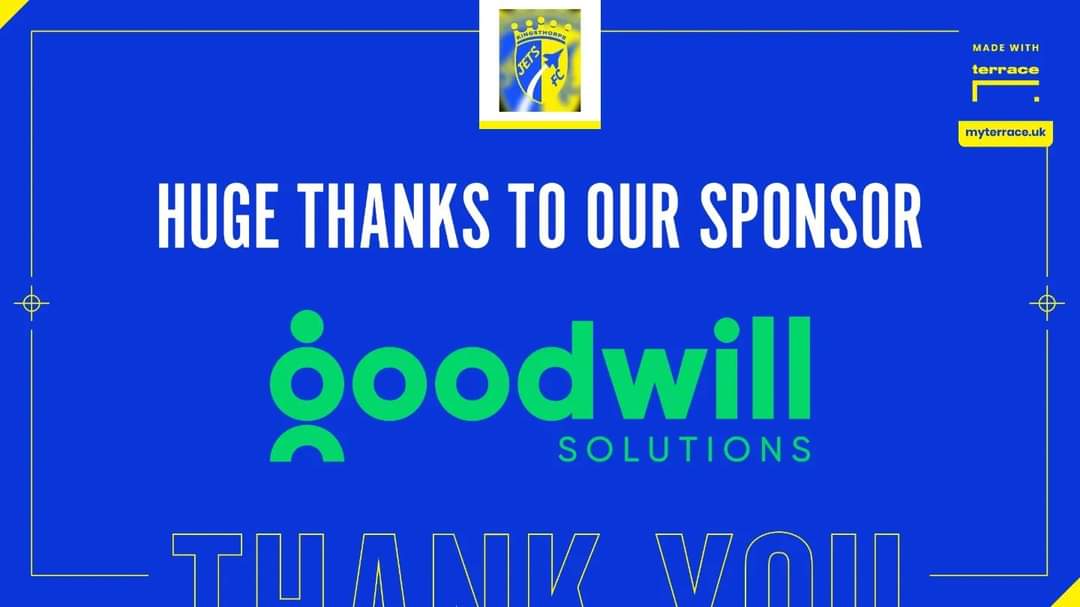A huge #SundayShoutout to everyone at Goodwill Solutions! Thanks for supporting and sponsoring #KingsthorpeJetsVipers. #MondayMention #Sponsorship #Local #Community #Support #GrassrootsFootball #GoodwillSolutions kjyfc.org.uk/news/goodwill-…