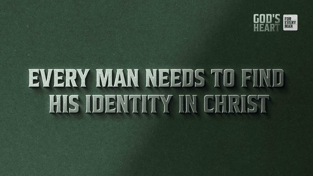Identity crisis doesn't know gender or age. It comes for all. If our families are going to be strong, healthy, and happy, then men have to know and appreciate who they are in Christ.

#GodsHeartForEveryMan #MenOfValour 
#AwesomeGod