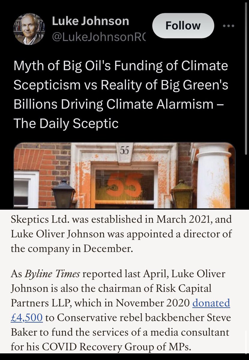 MickCoffey2's tweet photo. @Haggis_UK Funny that a climate sceptic is also a major vaccine/Covid sceptic.

Platforming these rabid anti science catastrophe capitalists is a crime.

#Septics 
#BBCLauraK 
https://t.co/3mYVyqwAcp https://t.co/P58NIDOLiE