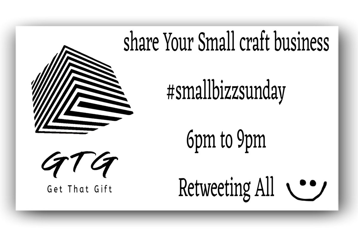 It's #smallbizzsunday keep sharing 👍
#craftmakersuk #getthatgift #SmartSocial  #UKGiftAM  #BizBubble #shopindie #UKGiftHour #bizhour #etsyfinds #craftbizparty #NetworkWithThrive #Sharing #smallbusiness #retweeting