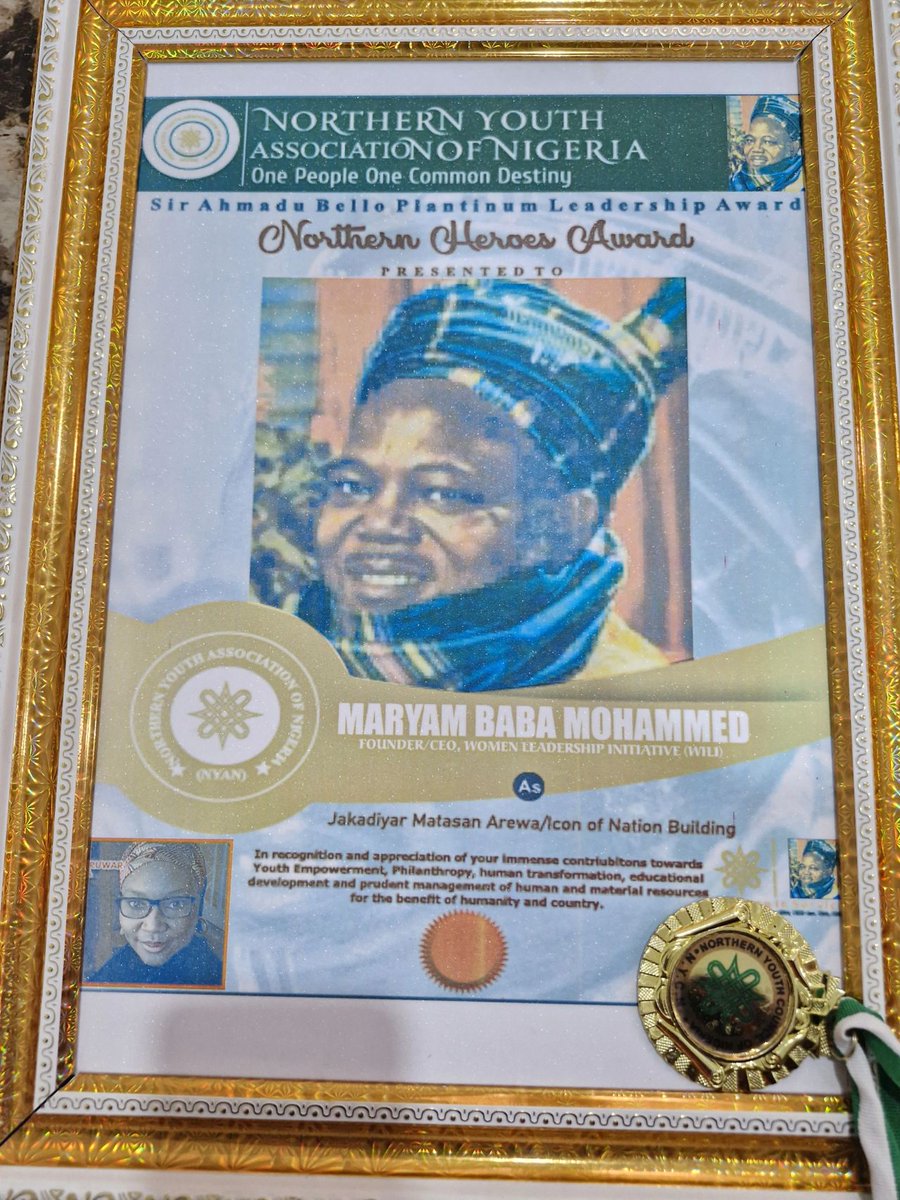 Congratulations to Maryam Baba Mohammed, our chairperson and founder, on receiving the prestigious Sir Ahmadu Bello Platinum Leadership Award from the Northern Youth Association of Nigeria! Recognized as the Jakadiyar Matasan Arewa.🌟 #NationBuilding #LeadershipAward