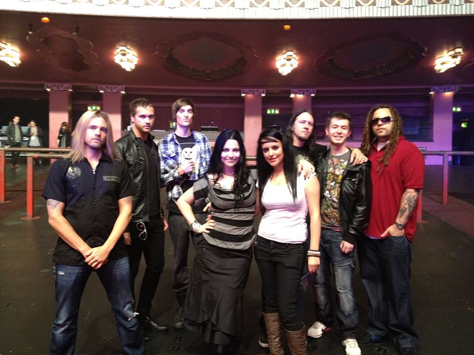 Evanescence photo op with fans.
