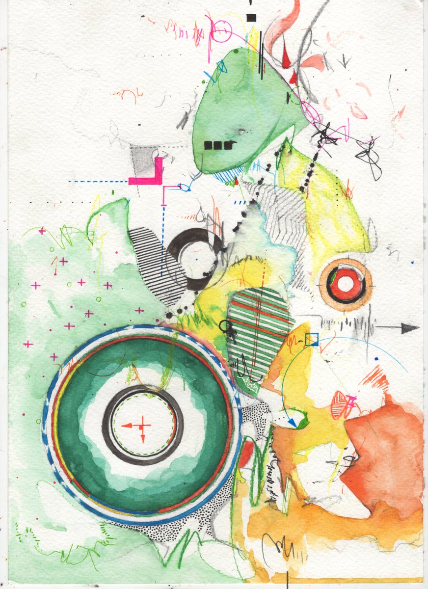 khwampa's tweet photo. Mixed Media on A4 https://t.co/Nah6rShAxn