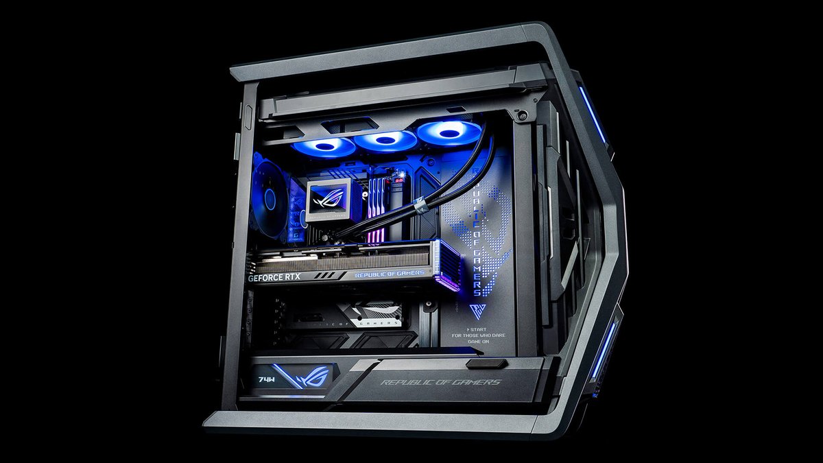 Streamcare_de's tweet photo. ASUS hat sich mit der BTF (Back to Future) Serie ein Konzept für einen möglichst cleanen Look überlegt. Keine sichtbaren Kabel mehr, nicht am Mainboard, nicht an der Grafikkarte! Alle Kabel werden von hinten am Mainboard angeschlossen. So entsteht der kompromisslos cleanen Look! https://t.co/3oZm9L7hhp