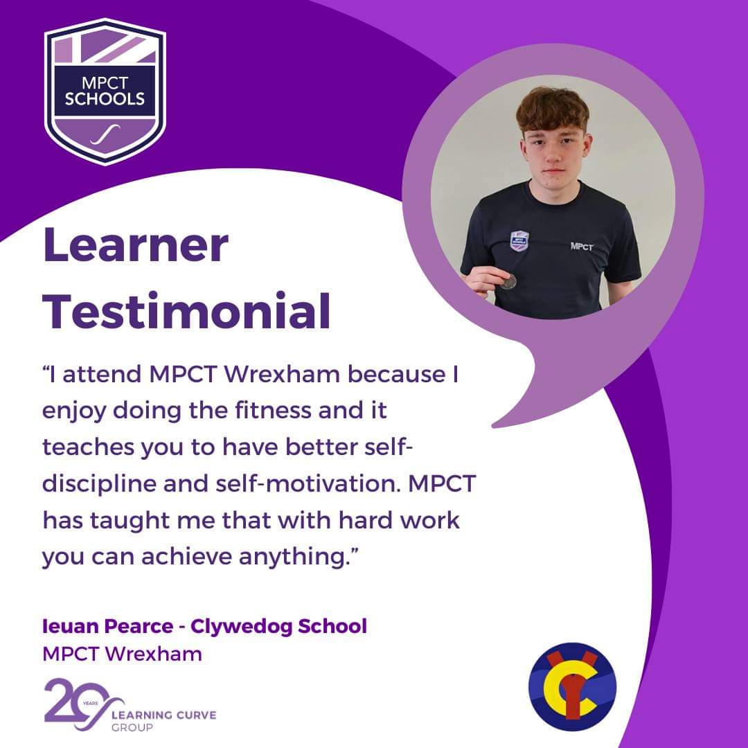 MPCTYL's tweet photo. Let's celebrate our learner of the week, Mr Ieuan Pearce, from Clywedog School.🙌

Mr. Pearce has grown immensely since joining MPCT Wrexham. His improvement in all areas is amazing! His classwork is of a great standard, and his PT puts him at the top of his class. Well done! 👏 https://t.co/G3ezwl5nZb