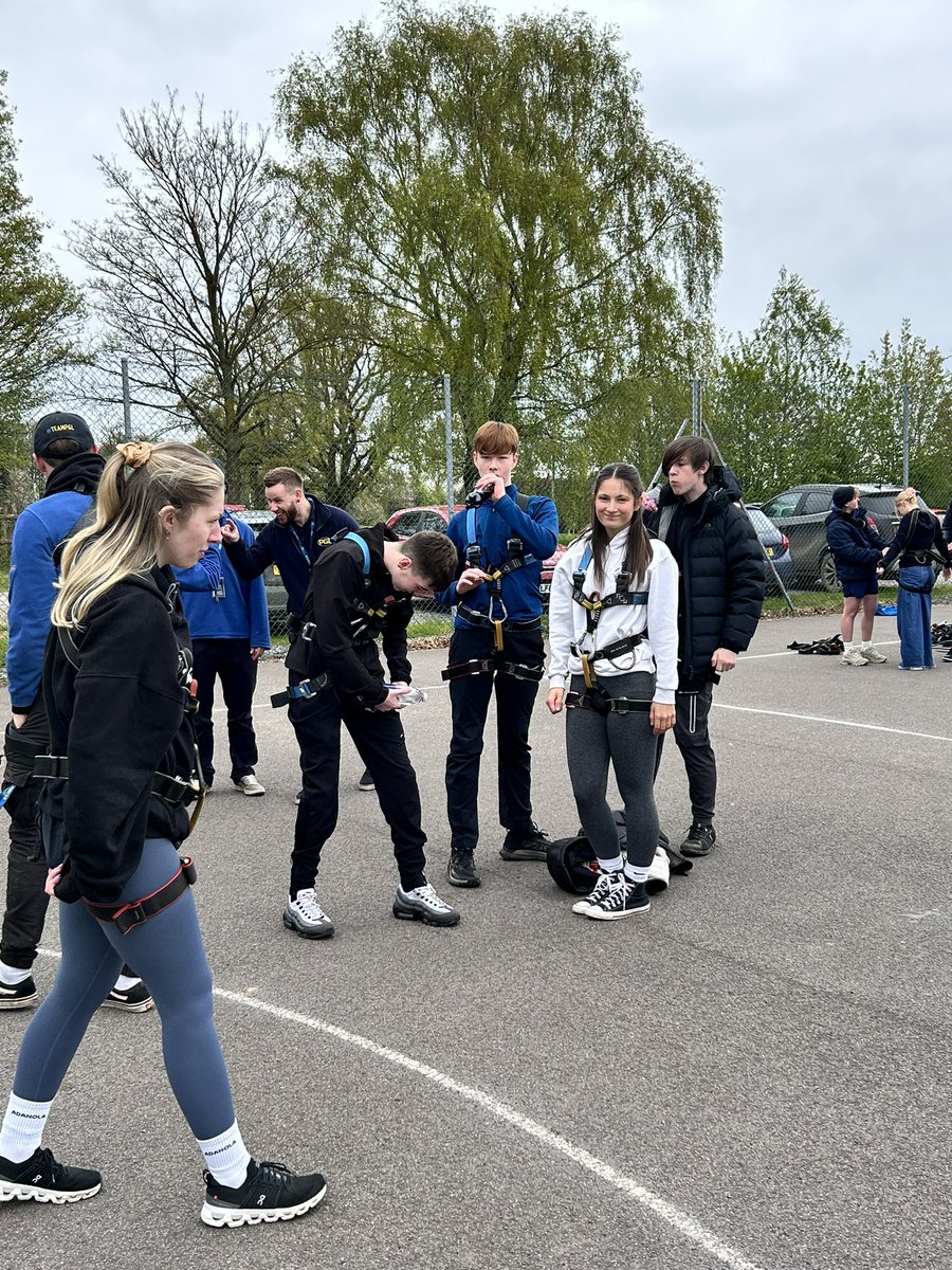 BlessedCarloA's tweet image. The final activity, before lunch and home - abseiling! #amazingweekend #beyondproud #bringontheexams @StJosephCMAT