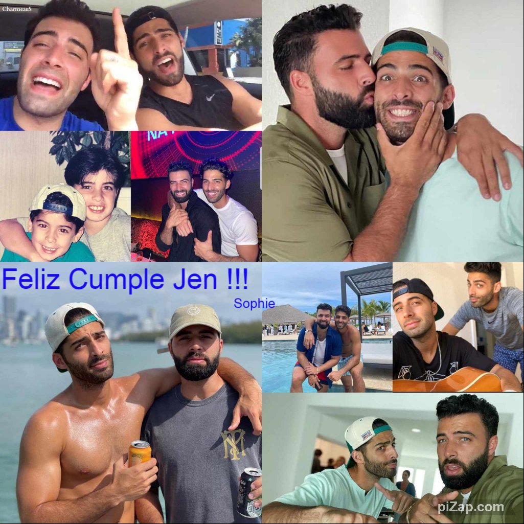 Buenos dias <a href="/jasoncanela/">Jason Canela</a> ! Que tengas un Dia maravilloso a celebrar el cumpleaños de tu hermano Jen 🍾🎂🥂🍾🎉🎉🎉 ! <a href="/jencarlosmusic/">Jencarlos</a>
Abrazos y besos desde Francia 😘😘😘
Sophie.