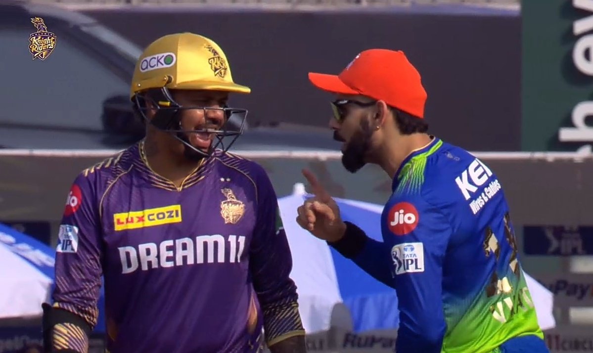 Virat kohli is the only Guy who can bring a smile in faces of Kl Rahul and Sunil Narine 😅