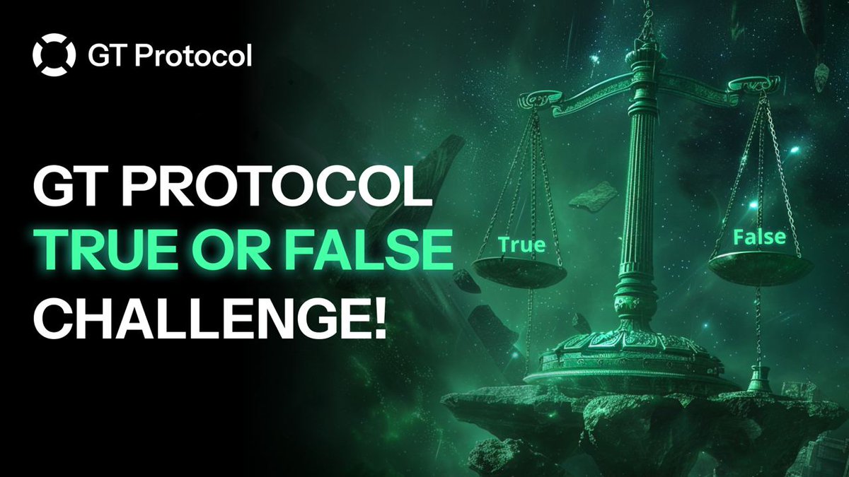 🔍 GT Protocol True or False Challenge! 🚀

Think you know everything about GT Protocol? Test your knowledge with our True or False quiz and see how much you really know about us! 🤫

1️⃣ We're headquartered in Silicon Valley. True or False?
2️⃣ GT Protocol was incubated by