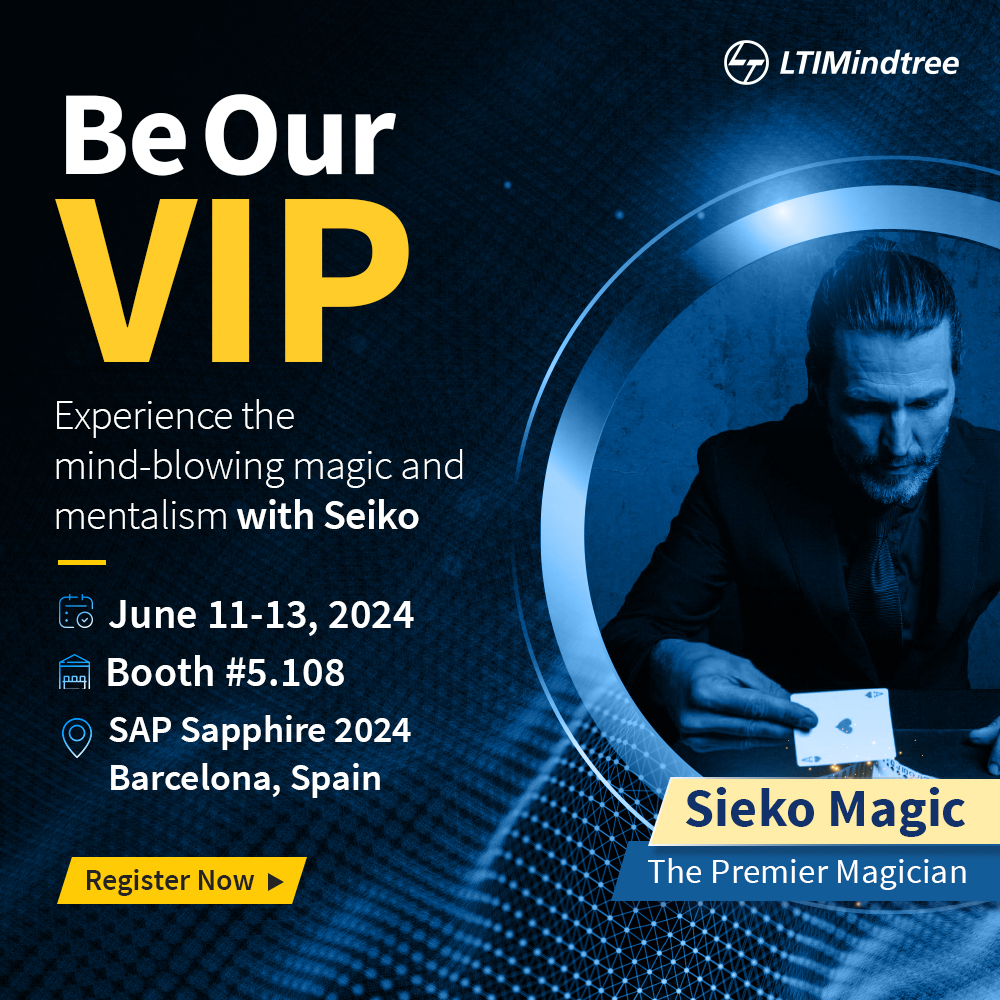 ltm_ofcl's tweet photo. Elevate your #LTIMindtree journey at @SAP Sapphire, Barcelona! Enjoy exclusive demos, meet industry leaders, and witness Seiko's magic. Register now: https://t.co/g2ohZZYMKF
#TimelessEnterpriseWithSAP #SAPSapphire #FutureFasterTogether #SAPBusinessAI https://t.co/oKo6qnxtLu
