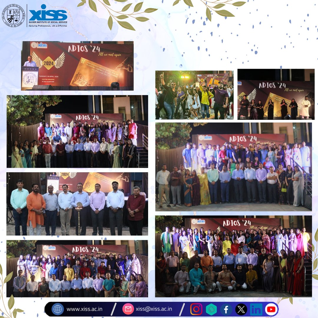XISSRanchi's tweet image. XISS celebrated ‘#Adios &apos;24’- #Farewell for #batch2022-24 on April 16, 2024. It was a day to bid them farewell filled with #gratitude  #appreciation and #memories all have shared together.  

XISS wishes them best of luck for their future endeavours. 

#XISSRanchi