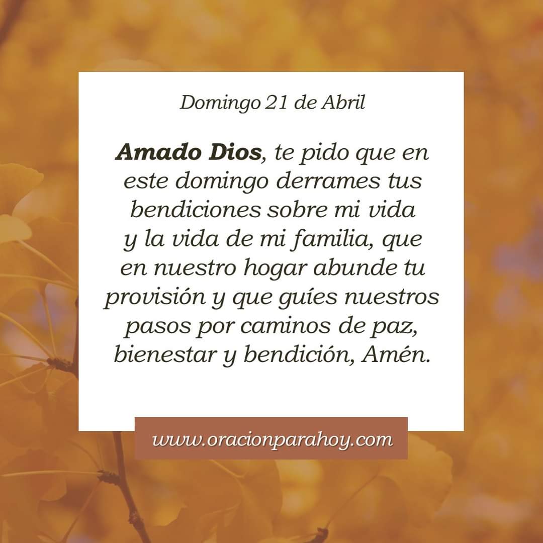 ORACIÓN PARA HOY