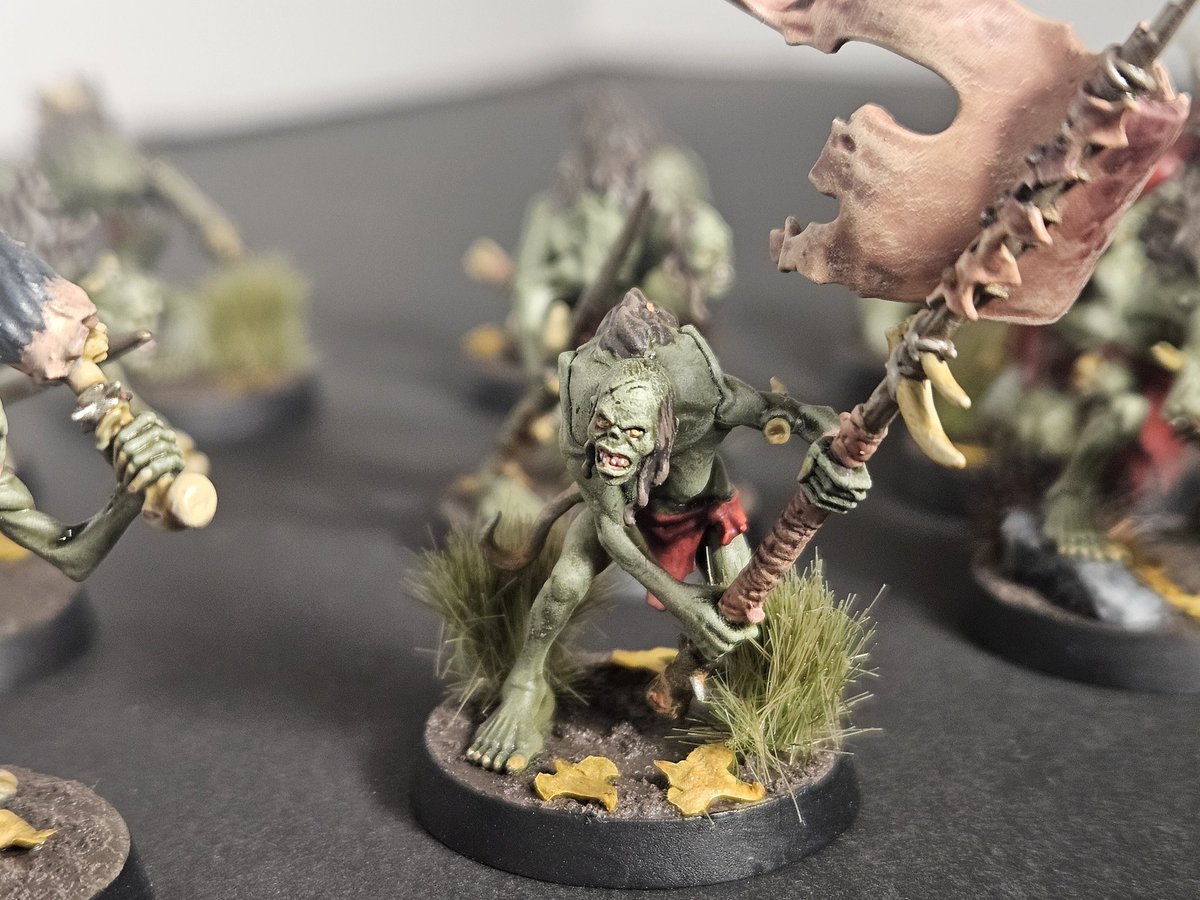 StevenBird90's tweet photo. Only 30 more to go!! But in all fairness I did enjoy painting these lads a lot!! 

#Warhammer #flesheatercourts #wepaintminis https://t.co/5FxGMN8MTV