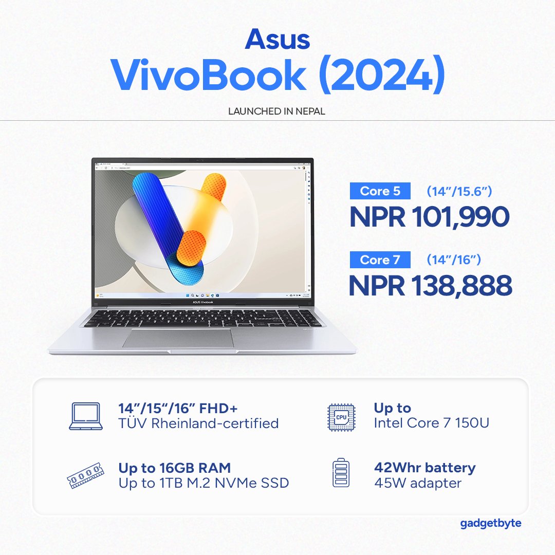 New Vivobooks 💻 from Asus are here with Intel Core processors!
⤑ tinyurl.com/vivobook2024