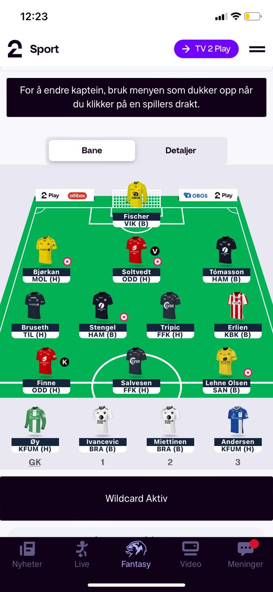 Fantasyeliten's tweet photo. @ToKapteiner Tanker om mitt wildcard? Noen jeg burde få inn? https://t.co/eQQunjqbON