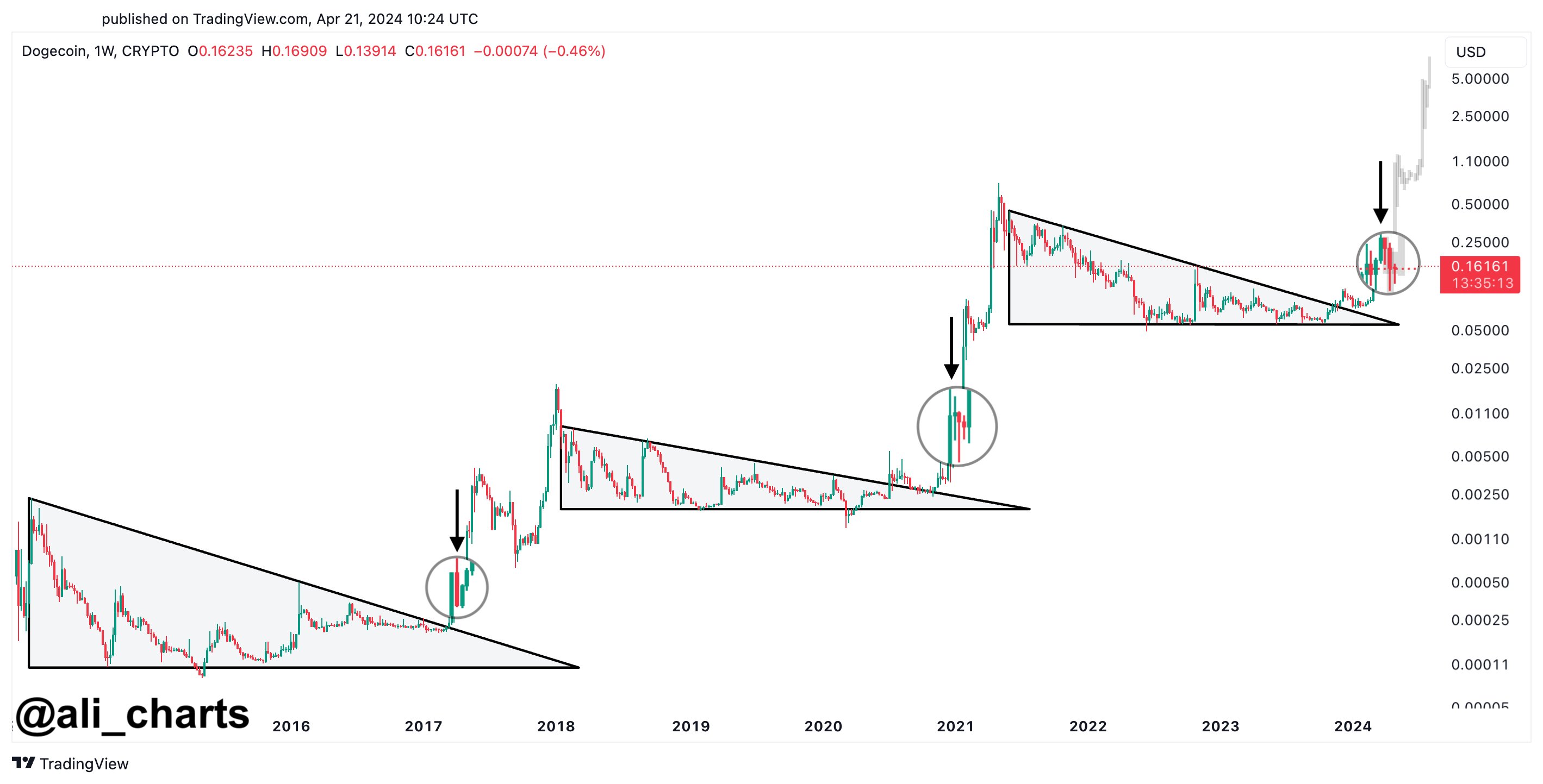 Dogecoin To $1: Analyst Thinks Dream Milestone Could Be Hit In Coming Weeks