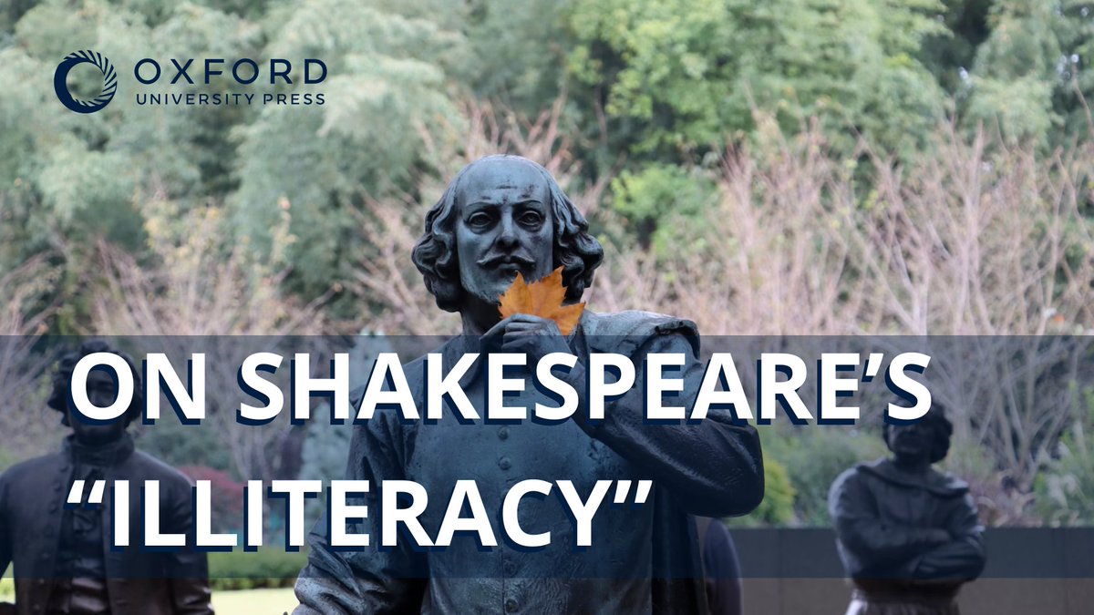 Librarians, this week marks the 460th anniversary of William Shakespeare's birth and the 408th anniversary of his death! Why not celebrate by diving into this article blog, which explores a historic debate about Shakespeare's education? 🎭 Read more here: oxford.ly/4aMvgKw