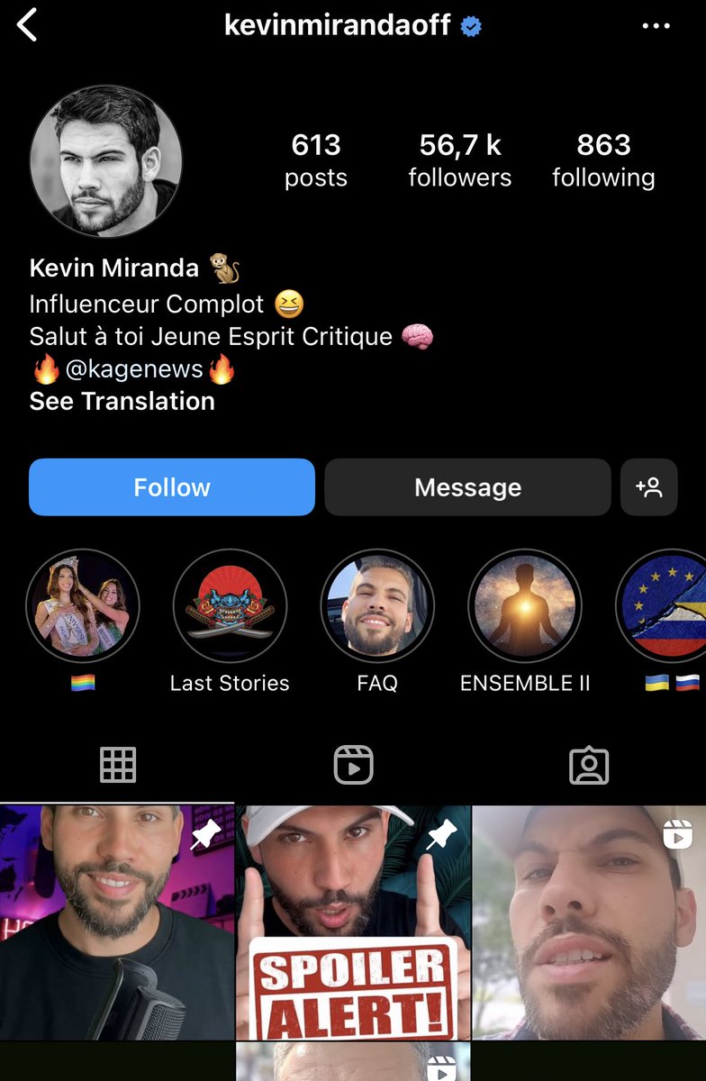 @SOShomophobie s’il vous plaît allez faire un tour sur la page insta de Kevin Miranda … toute une section transphobe qui fait froid dans le dos …
@lerefuge @flagasso @lecoindeslgbt @JeanLucRomero