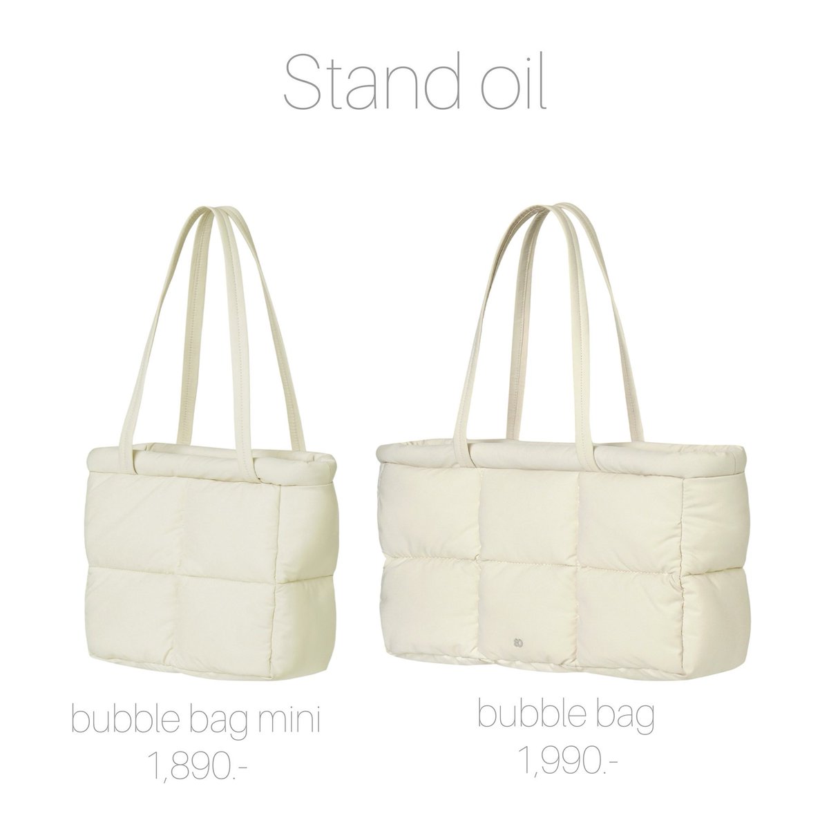 พรีออเดอร์
กระเป๋า #standoil
สีครีม
- Bubble Bag mini    1,890บาท
- Bubble bag              1,990บาท

ค่าส่งในไทย 70บาท
มัดจำได้1,000

🛳️ส่งกลับเรือรอของ15-20วันหลังจากส่งกลับ

#พรีออเดอร์เกาหลี #กระเป๋าเกาหลี   #ตลาดนัดรวว