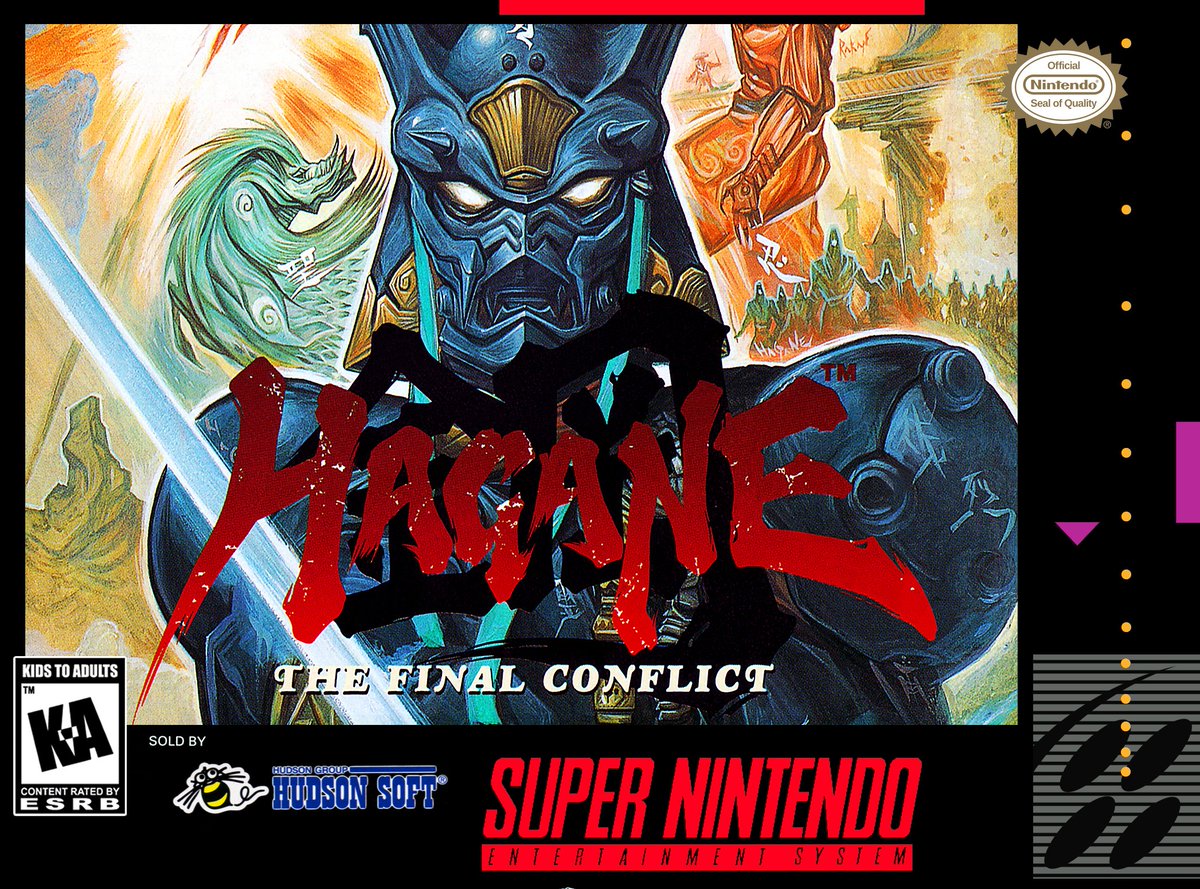 RetroGameGeeks's tweet image. HAGANE - THE FINAL CONFLICT: In 1994 a dying ninja was turned into an extremely powerful cyborg in order to get his revenge. A superb action platform game from CAProduction for the Super Nintendo, did you ever punish the evil Koma Clan? #retrogaming #Nintendo #SNES #90s #gaming