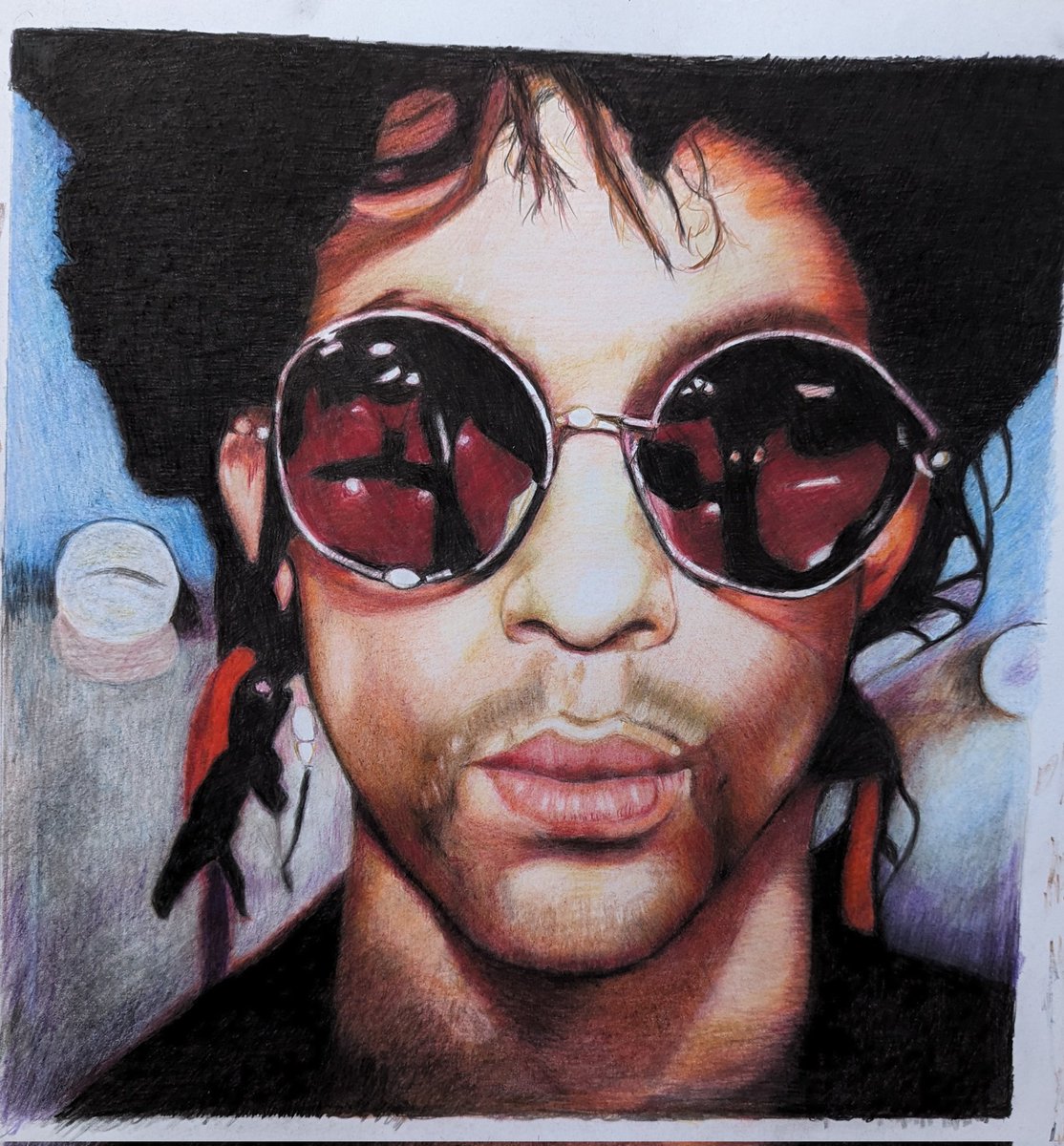 It's Prince's anniversary today. One of my favourite artists of all time. Still can't believe he's gone. (Portrait by my husband) 💜💜💜💜💜💜💜💜💜