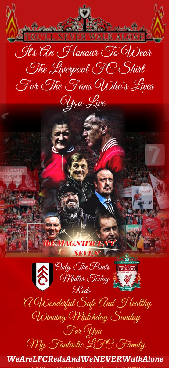 A Wonderful Safe And Healthy Winning Matchday Sunday For You My Fantastic LFC Family💖⚽💖 @LFCTammy1892 @micheletweet53 @elizzzy_LFC @NickiFothergill @Blast52Drummer @ballymikd @carldibbert @dibblo64 @nattyroons @TheDavidCreel @joanne_argent @penepies #Only3ptsWillDoTodayReds